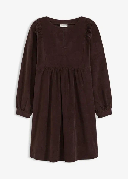 Robe en velours côtelé