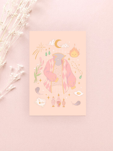 Carte postale - Howl's accessories