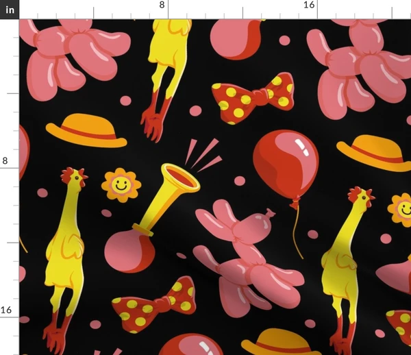 Clown Props: Carnival Capers Fabric | Spoonflower