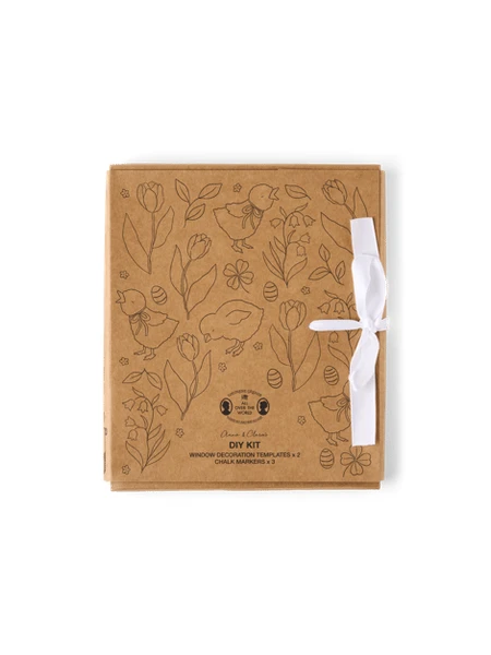 Set de craies pour fenêtre DIY | Coton. 30 x 5 x 30 cm.