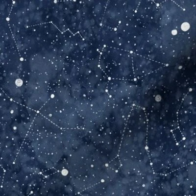 Star constellations handdrawn Fabric | Spoonflower