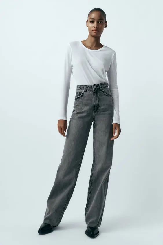 JEAN TRF COUPE LARGE TAILLE HAUTE