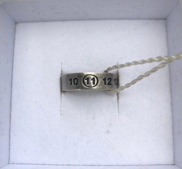 Maison Margiela Logo Ring in Sterling Silver