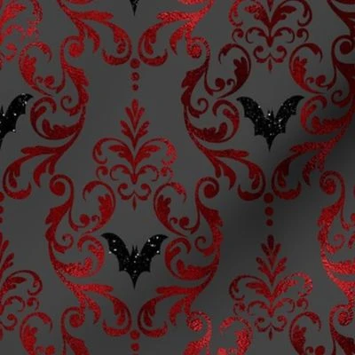 bat art deco Fabric | Spoonflower