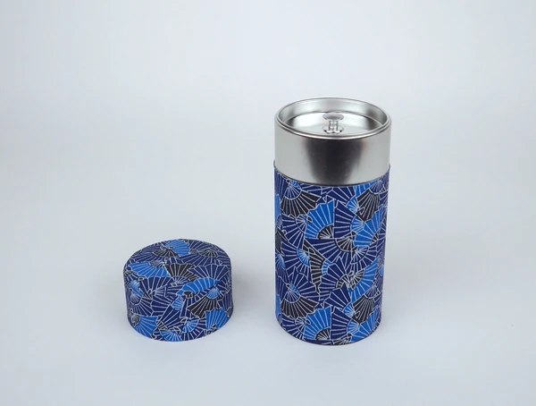 Boîte à thé (motifs éventails)