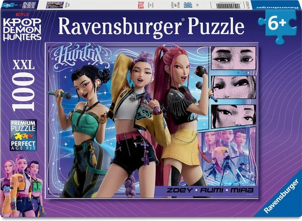 KPOP DEMON HUNTERS -PUZZLE 100 P XXL - FANS HEUREUX, HONMOON HEUREUX