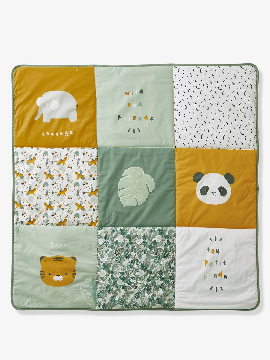 Tapis de sol patchwork HANOI - vert, Linge de maison et décoration