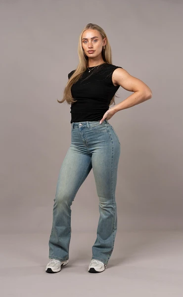 Blue flare jeans women » Shop Now