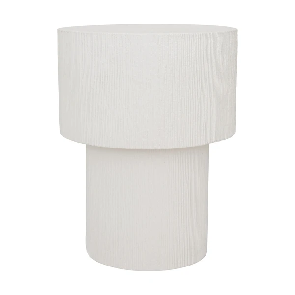 Table d'appoint en céramique blanche 29 cm Alezio - Urban Nature Culture