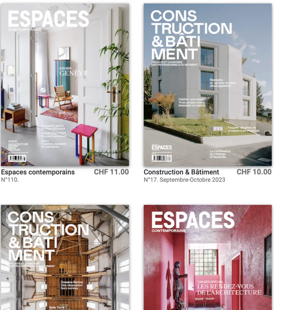 Espaces contemporains magazine