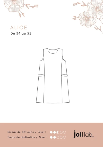 Robe Alice - Patron Couture PDF ou Pochette