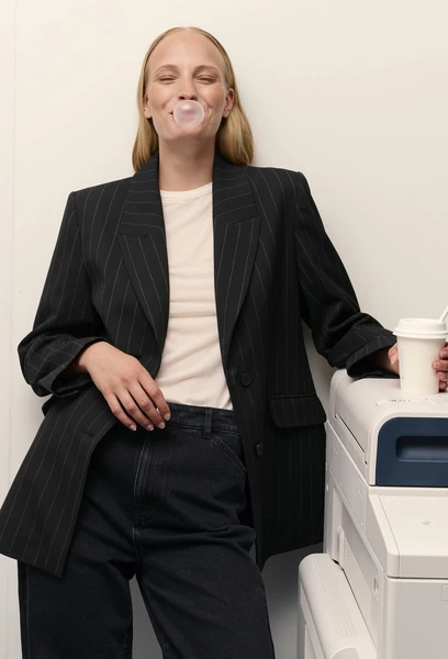Veste blazer rayée