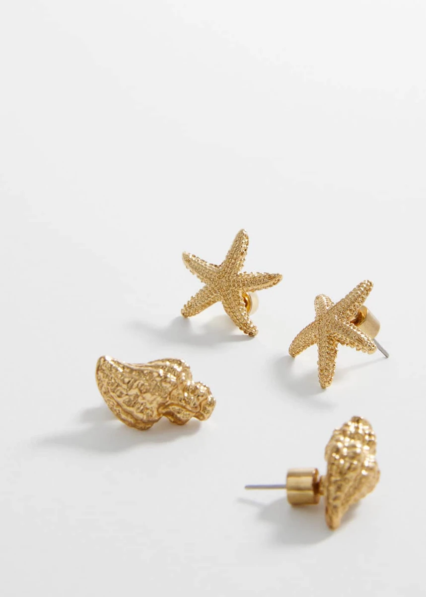 Lot boucles d’oreilles combinées - Femme | Mango France