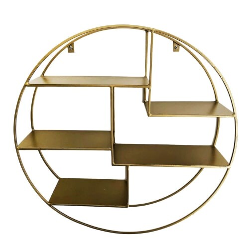 Etagère murale ronde or | Maisons du Monde
