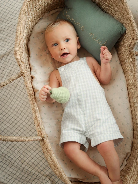 Salopette courte vichy Bébé