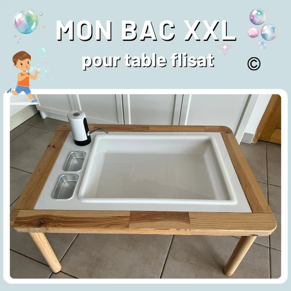 Table sensorielle flisat IKEA, 1 fabuleux Bac activité XXL