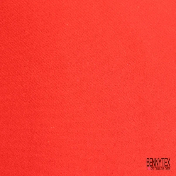 Sergé de laine rouge vif