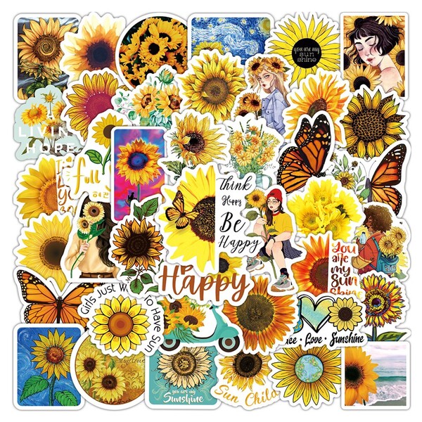 Autocollants Graffiti You Are my Sunshine, 10/30/50 pièces, décalcomanie de dessin animé, pour téléphone, guitare, ordinateur portable, réfrigérateur, bagages de voyage, DIY bricolage