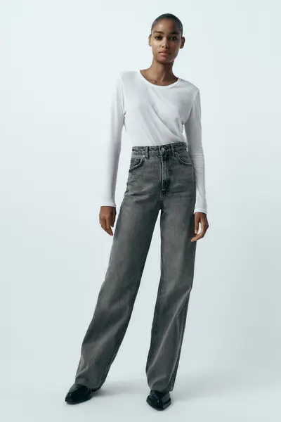 JEAN TRF COUPE LARGE TAILLE HAUTE