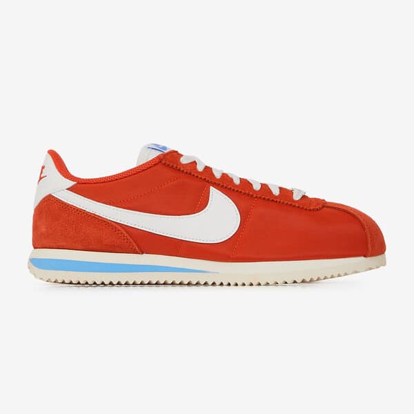 Chaussure Nike Rouge NIKE CORTEZ NYLON ROUGE/BLANC SNEAKERS FEMME