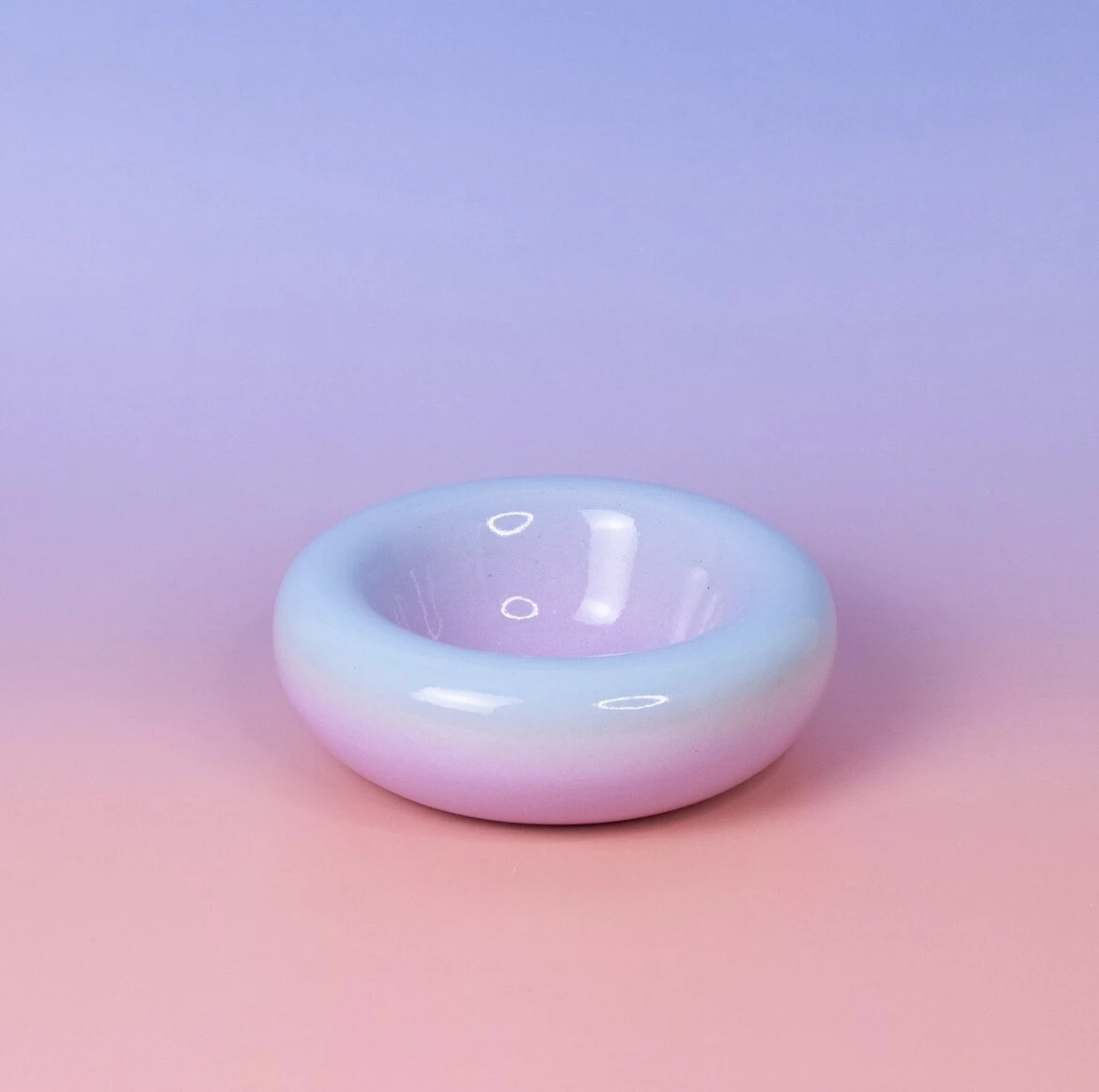 Bol ombré bleu et violet 14cm