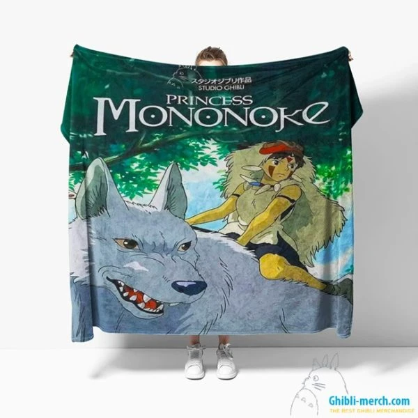 Princess Mononoke Blanket Fleece New Arrivals 2024 | Ghibli Merch Store