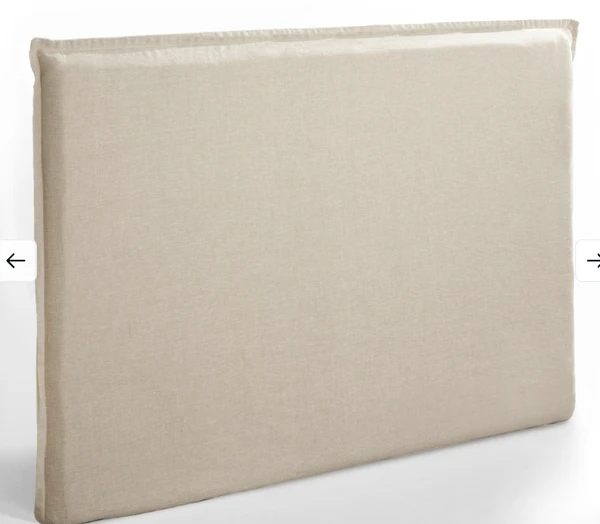 Housse tête de lit H135 cm lin lavé, Sandor