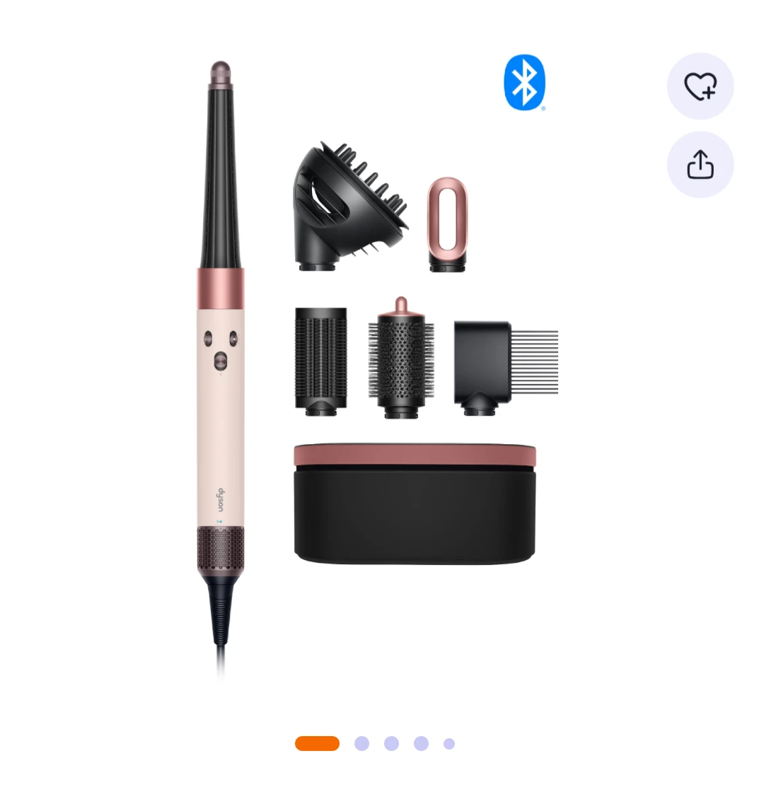 Fer multistyle DYSON Airwrap i.d Bouclés à frisés Rose Céramique