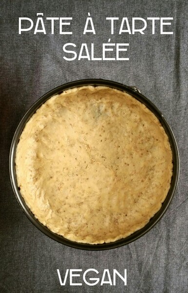 Recette de base : Pâte à tarte salée vegan