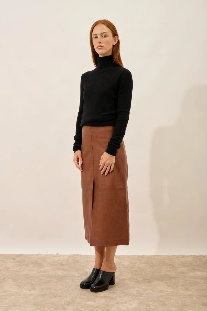 Pull Col Roulé - Ava - Noir