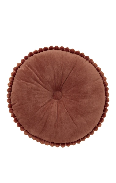 Coussin couleur rouille