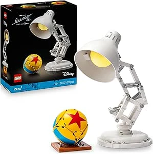 LEGO Ideas Disney Pixar Luxo Jr. - Set for Adults - Building Lamp - Collector Model with Hidden References in Film - Home Office Decoration - Gift Idea for Women or Men 21357 : Amazon.com.be: Toys
