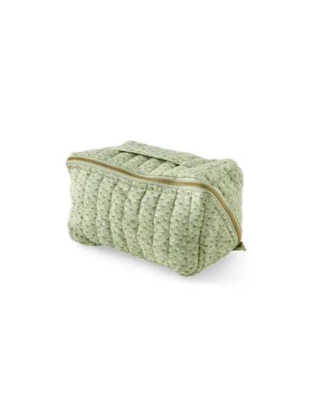 Trousse de toilette | Coton. 24 x 12 x 12 cm. | Moss Green