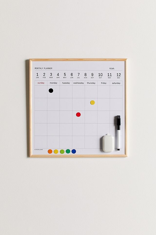Grand calendrier effaçable à sec