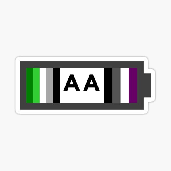 Double A Pride (Aromantic & Asexual) | Sticker