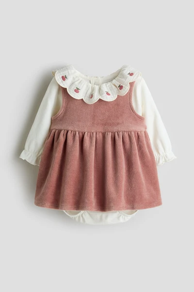 Ensemble 2 pièces en velours de coton