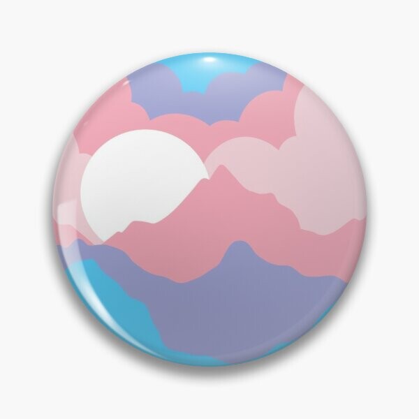 Drapeau transgenre | Paysage de fierté subtile | Badge