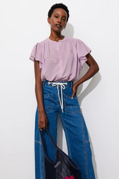 Chemise en cotonnade unie