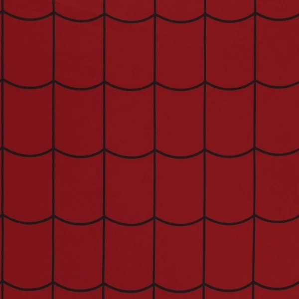 Tissu Toile Fantaisie Imprimée Rouge - Tissus des Ursules