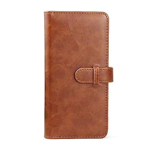 MUZIRI KINOKOO Mini album photo en cuir PU avec portefeuille, album photo compatible avec Fuji Instax SQUARE SQ1 SQ20 SQ10 SQ6 Camera Share SP-3 Support 80 pochettes (marron)