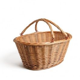 Panier vélo, joncs de saule, grand