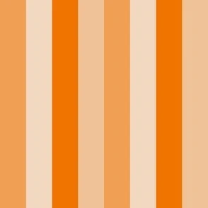 Monochromatic Orange Stripes with High Fabric | Spoonflower
