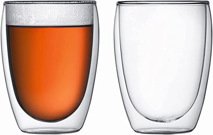 Bodum - 4559-10 - Pavina - Set de 2 Verres Double Paroi - 35 Cl - Transparent - 2 Unité