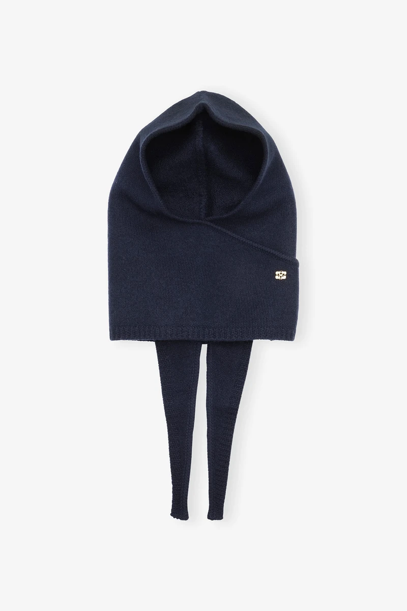Cagoule Navy Blue Wool