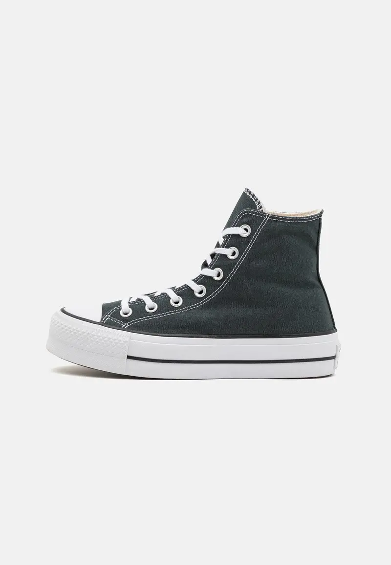 Converse CHUCK TAYLOR ALL STAR LIFT - Baskets montantes - dark green/vert foncé - ZALANDO.FR