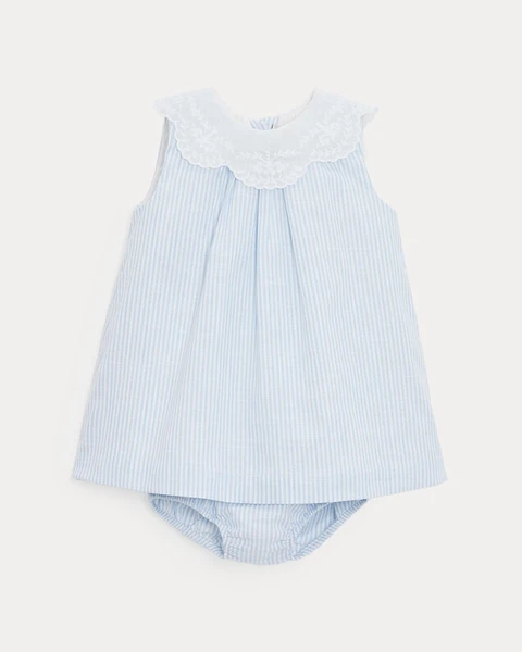 Robe à col brodé Capucine