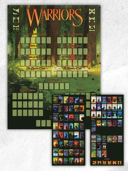 Poster et stickers Warrior Cats Book Tracker