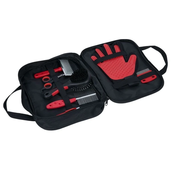 Set de 7 accessoires de toilettage pour chien