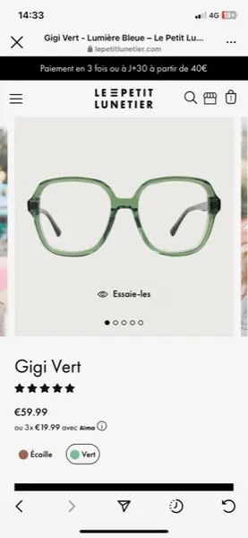 Gigi Vert - Lumière Bleue