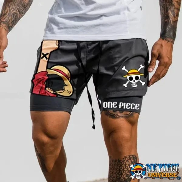 One Piece 3D Print Luffy Swimming Shorts | One Piece universe Store
